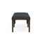 Lesro Lenox Wood 2 Seat Bench Wood Frame, Mocha, RS Night Sky Upholstery LW2001 - alternate 2
